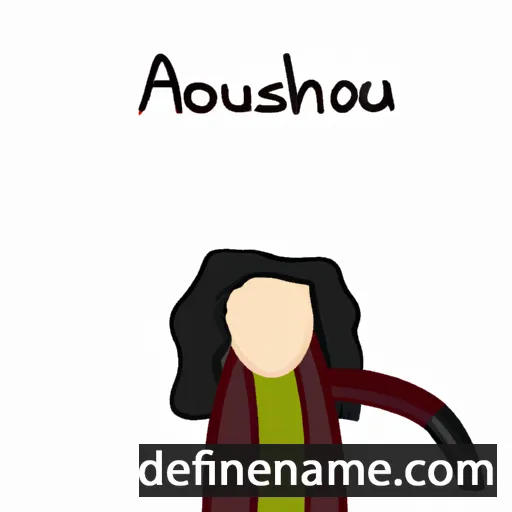 cartoon of the name Anousheh