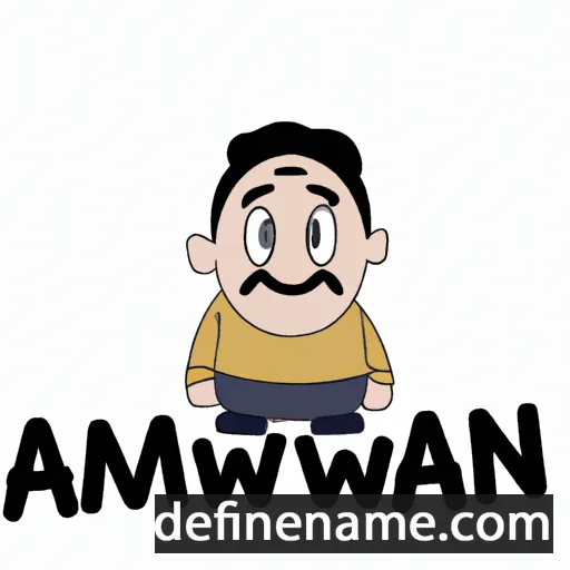 cartoon of the name Änwär