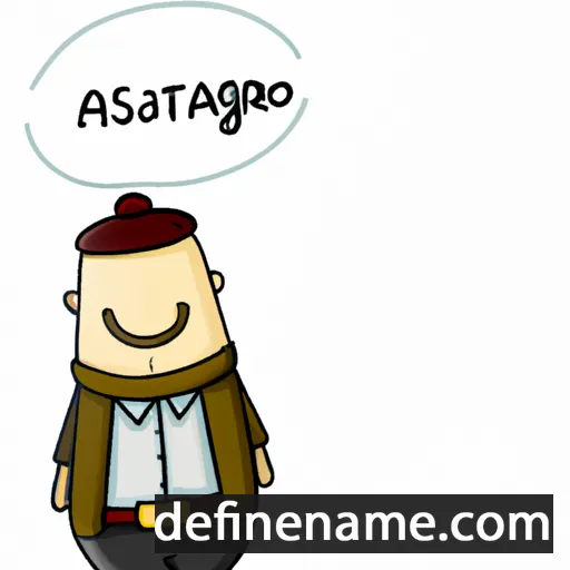 cartoon of the name Ansgario