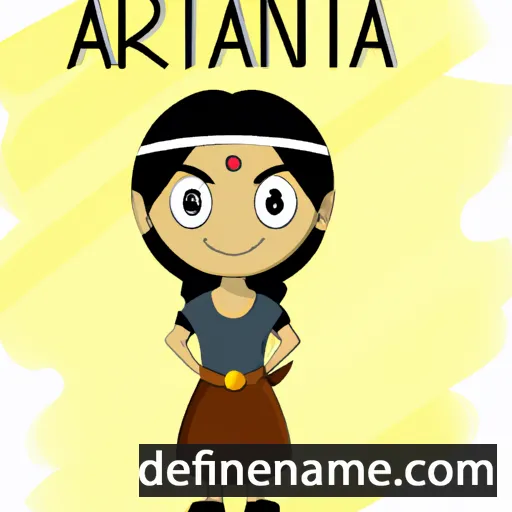 cartoon of the name Antara