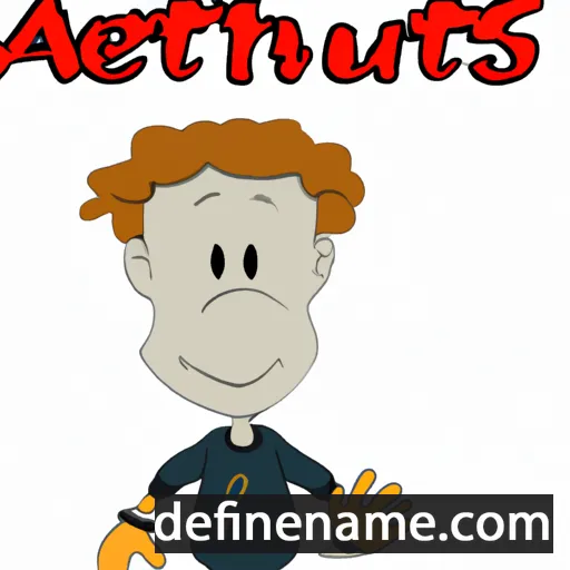 cartoon of the name Antheus