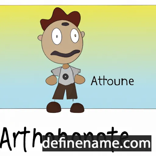 cartoon of the name Anthonie