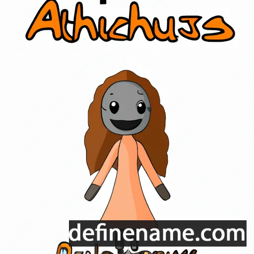 cartoon of the name Anthusa