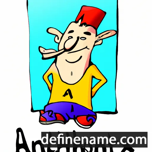 cartoon of the name Antiokh