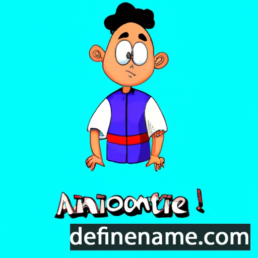 cartoon of the name Antione