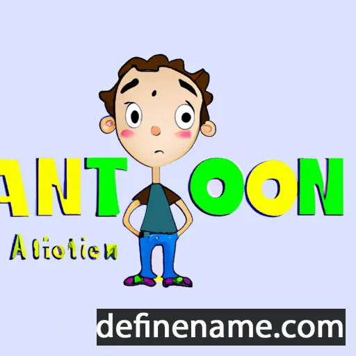 cartoon of the name Antóin