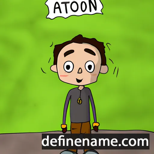 cartoon of the name Antón