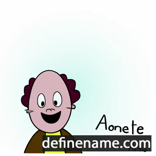 cartoon of the name Antoéne