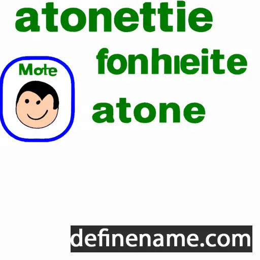 cartoon of the name Antoenne