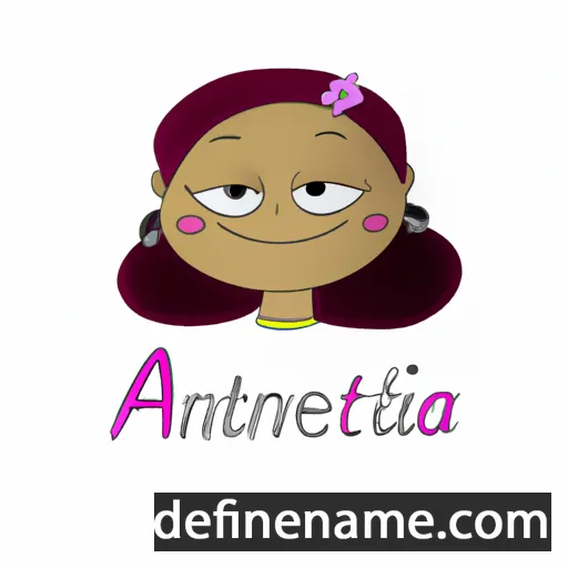 cartoon of the name Antoinetta