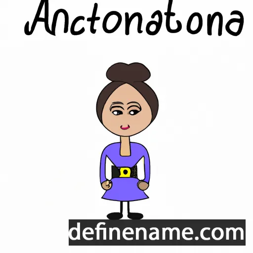 cartoon of the name Antoniana