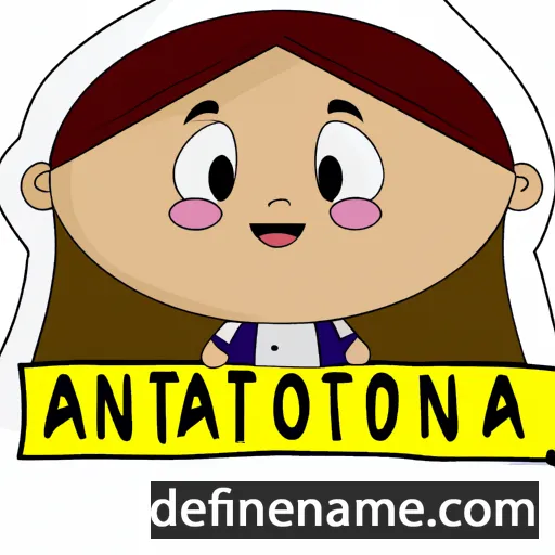 cartoon of the name Antoniña