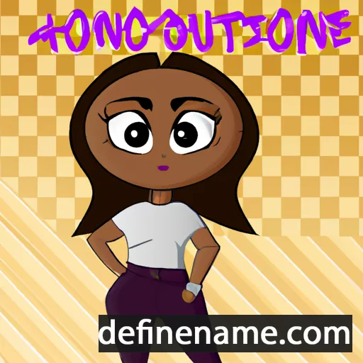 cartoon of the name Antonique