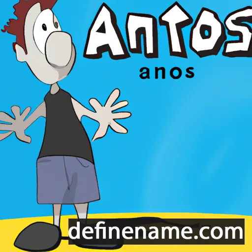 cartoon of the name Antos