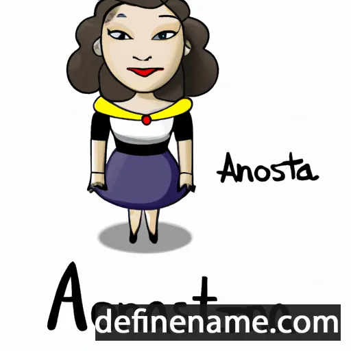 cartoon of the name Antosia