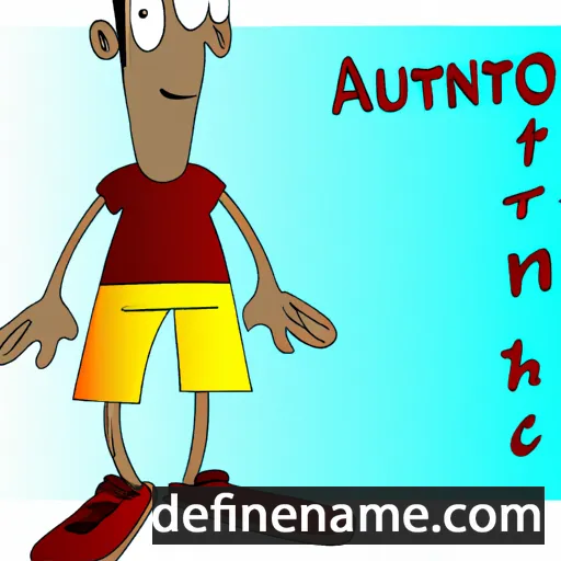 cartoon of the name Antuoniu