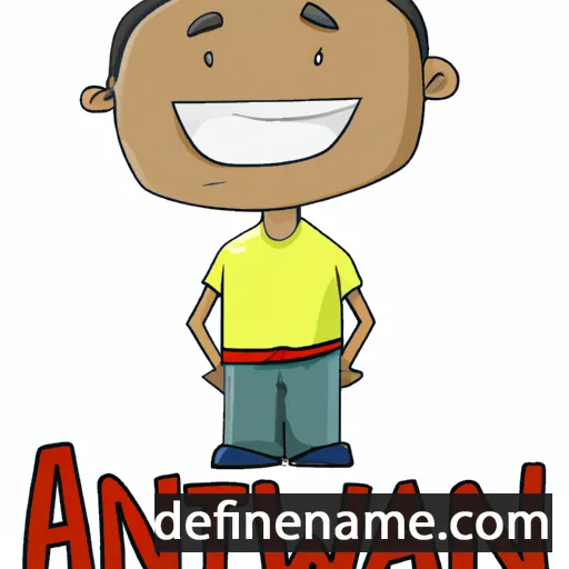 cartoon of the name Antwain