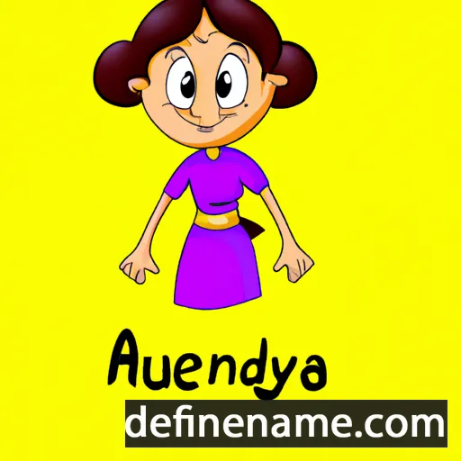 cartoon of the name Anudeya