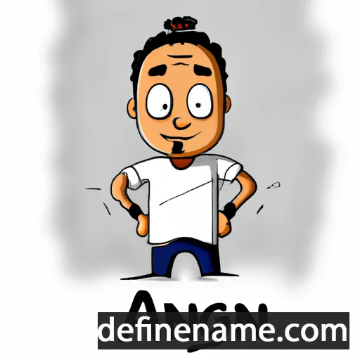 cartoon of the name Anugunj