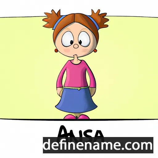 cartoon of the name Anuška