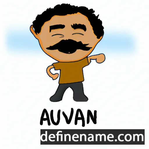 cartoon of the name Anushavan