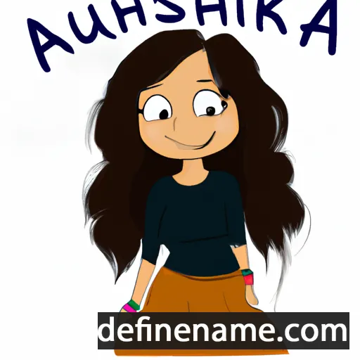 cartoon of the name Anushkaa