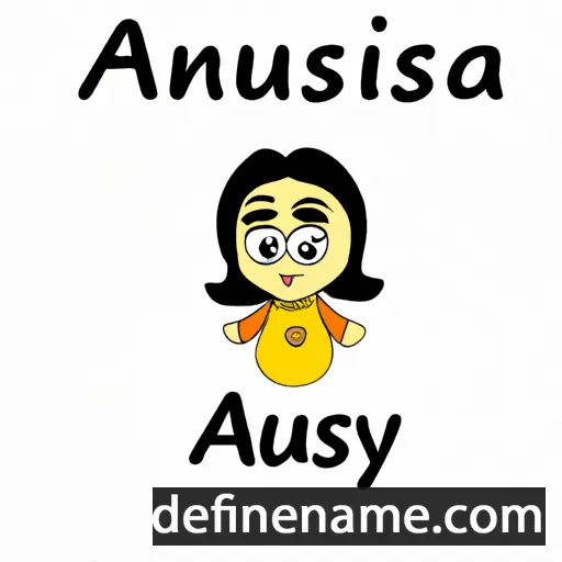 cartoon of the name Anusuiya