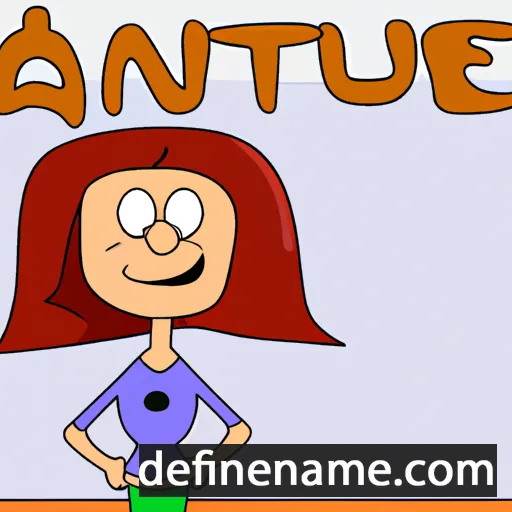 cartoon of the name Anute