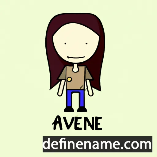 cartoon of the name Anveig