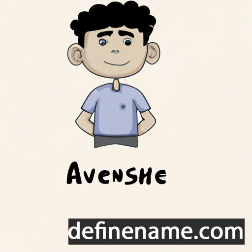 cartoon of the name Anvesh