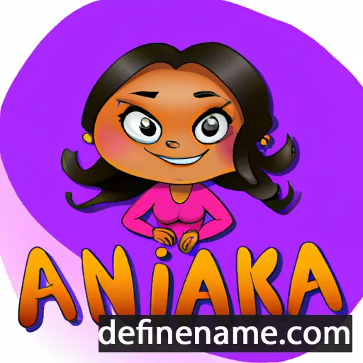 cartoon of the name Anvika