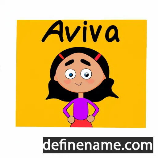 cartoon of the name Anvita