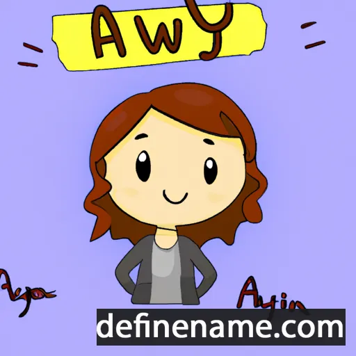 cartoon of the name Anwyn