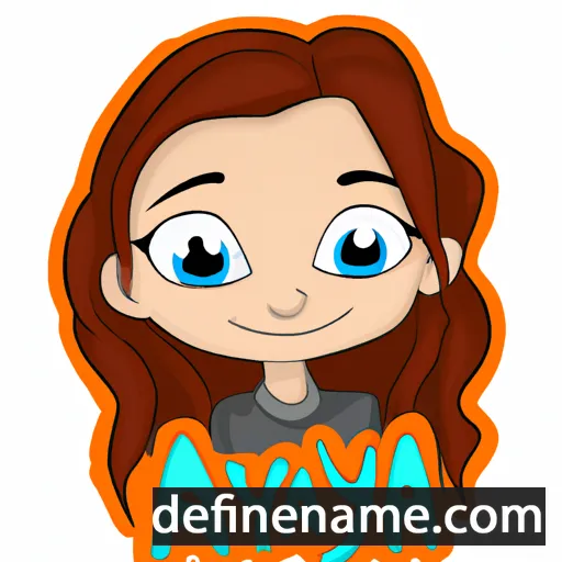 cartoon of the name Anya