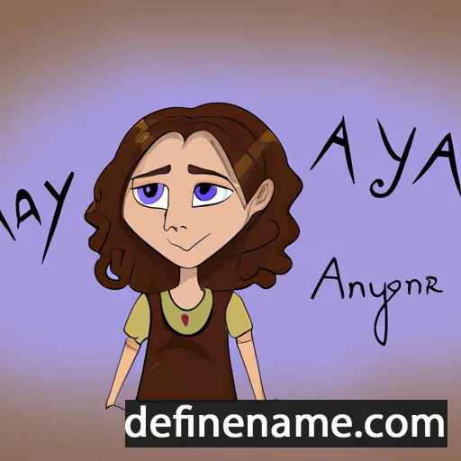 cartoon of the name Anya