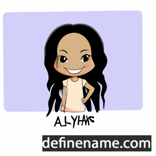 cartoon of the name Anylah