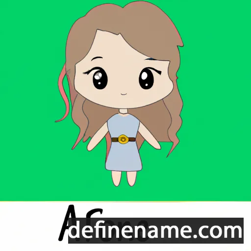 cartoon of the name Aoine