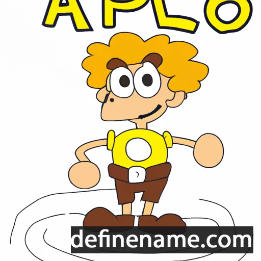 cartoon of the name Apòlo