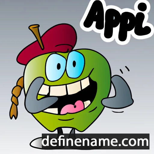 cartoon of the name Appeli