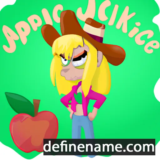 cartoon of the name Applejack