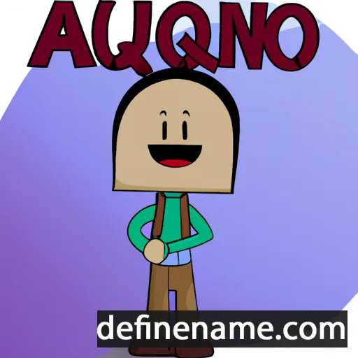 Aquiano cartoon