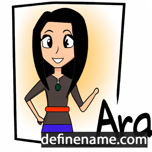 cartoon of the name Arah