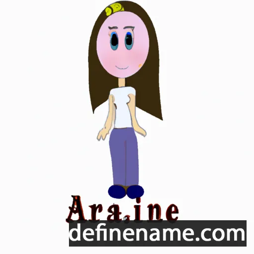 cartoon of the name Araline