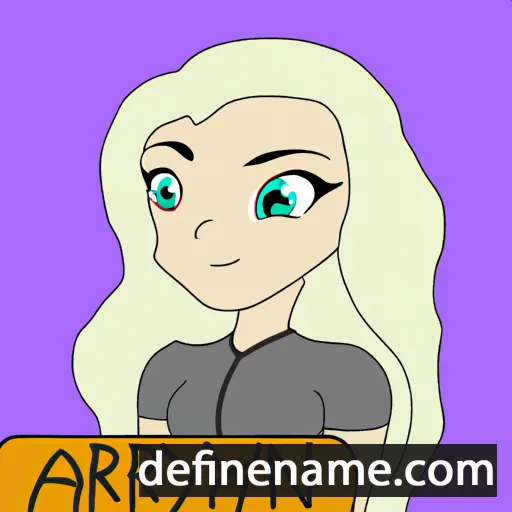 cartoon of the name Aralynn