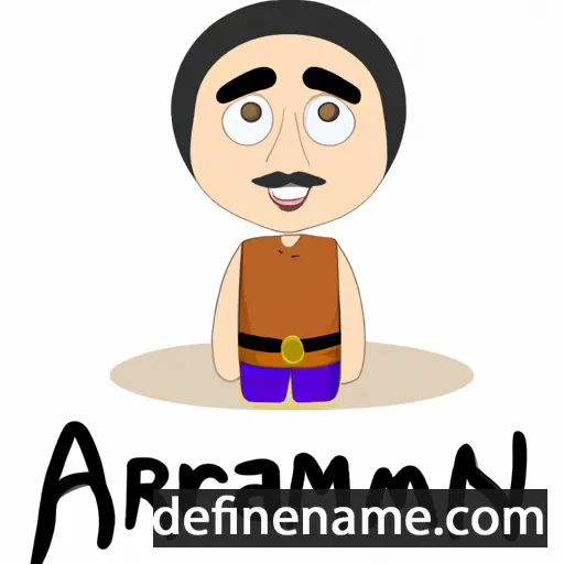 cartoon of the name Aramaan