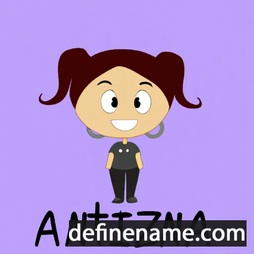 cartoon of the name Arantza