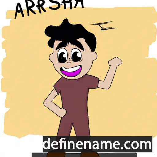 cartoon of the name Arasteh