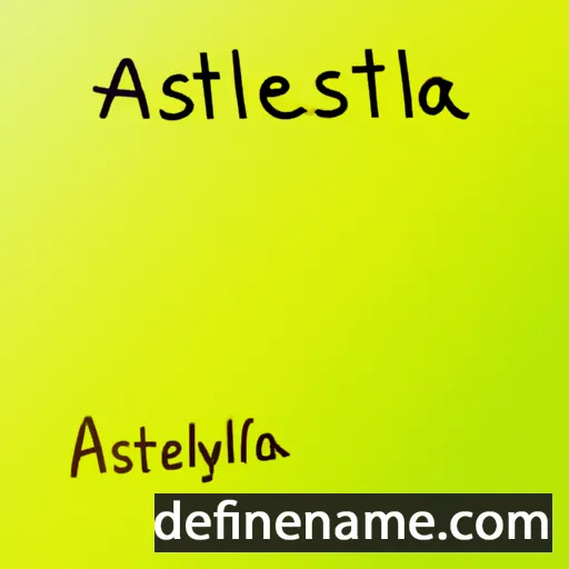 cartoon of the name Arastella