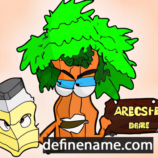 cartoon of the name Arbresh