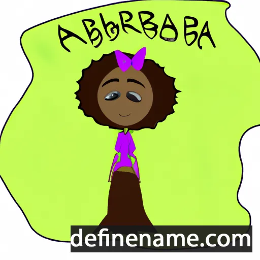 cartoon of the name Arbresha